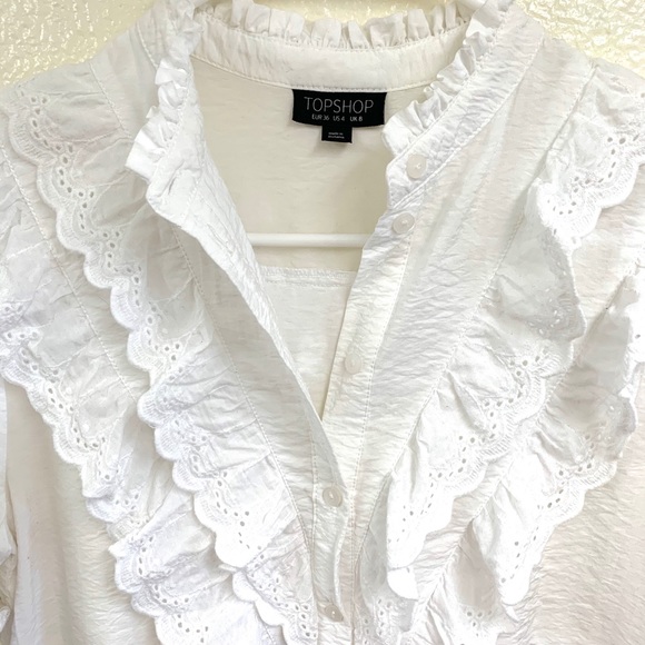 Topshop Ruffle Bid Tunic - Picture 5 of 7